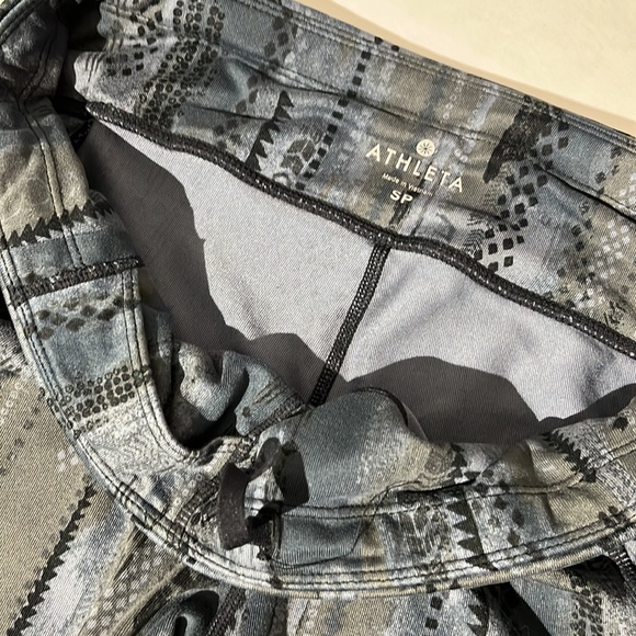 Womens Athleta Shorts Size Small Petite SP gray leggings - Picture 3 of 7